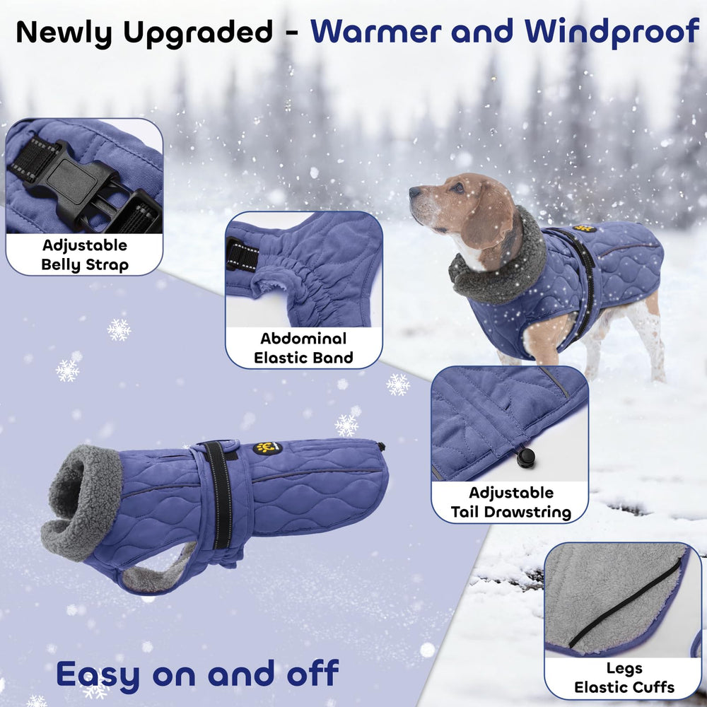 Sheripet chaqueta invierno perro dorso: mantiene al animal abrigado durante caminatas en viento