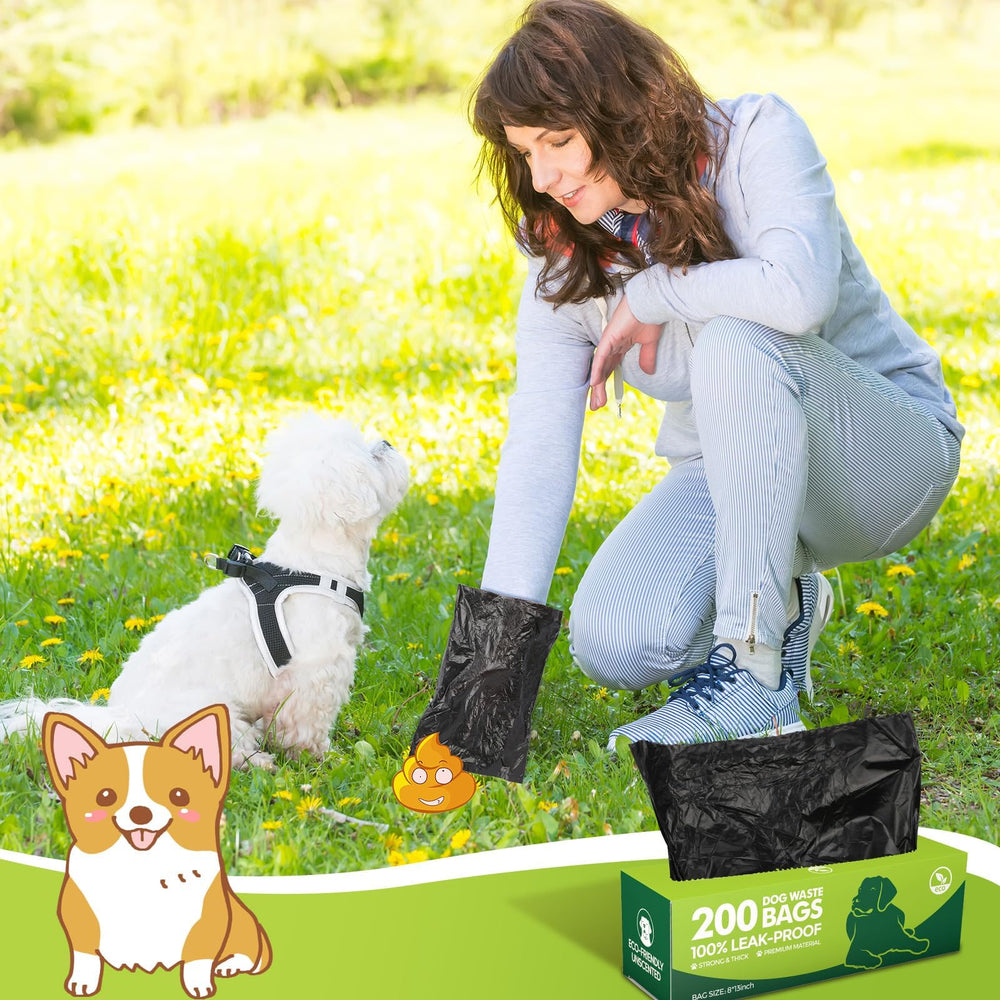 Uso en parques y paseos con bolsas de Sherr listas para recoger.