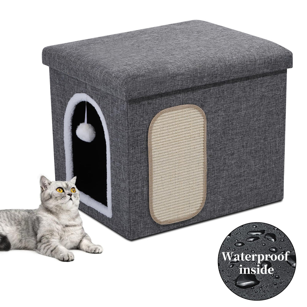 Shikha caja-arena-gato privada, mueble que oculta la caja de arena y reduce olores.