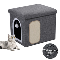 Shikha caja-arena-gato privada, mueble que oculta la caja de arena y reduce olores.