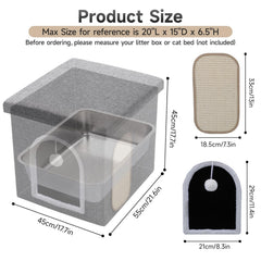 Shikha caja-arena-plegable-malla, bolsillo de malla para almacenamiento cercano.