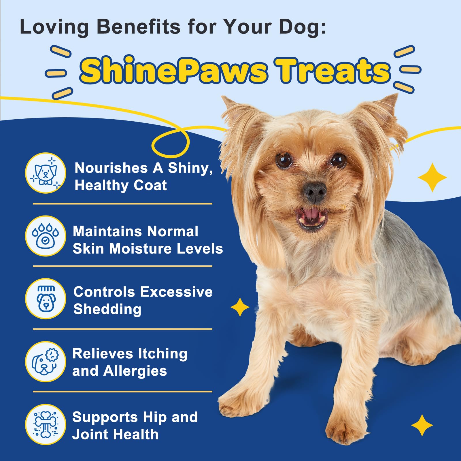 SHINEPAWS Omega 3 para perros, aceite de salmón: fuente rica de EPA y DHA.