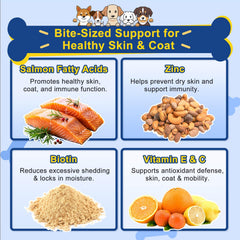 SHINEPAWS Omega 3 para perros, bocadillos crujientes: premios sabrosos para el cuidado diario.