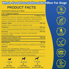 SHINEPAWS Probiotics, 8 cepas para salud intestinal del perro