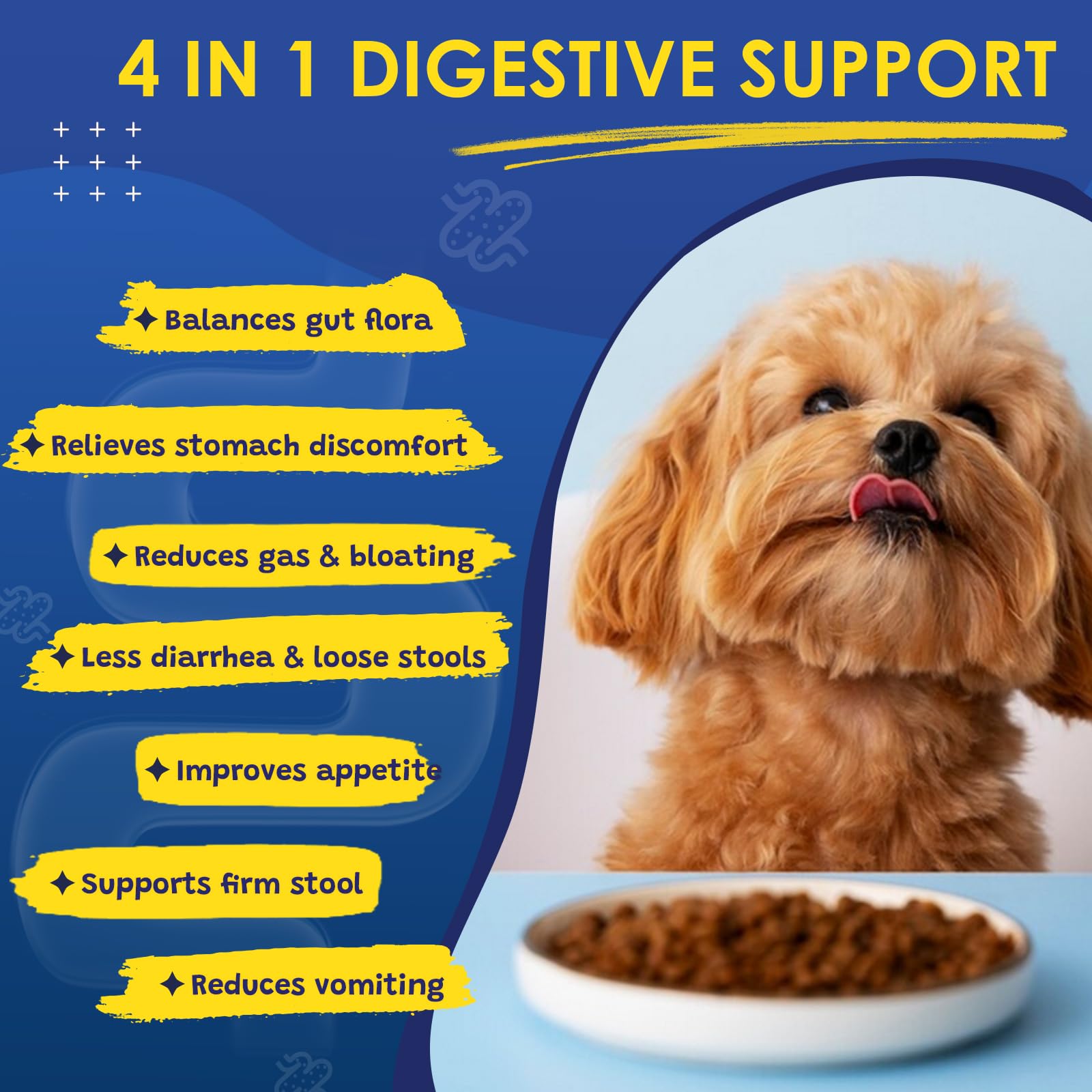 SHINEPAWS Probiotics, enzimas digestivas para mejor absorción de nutrientes