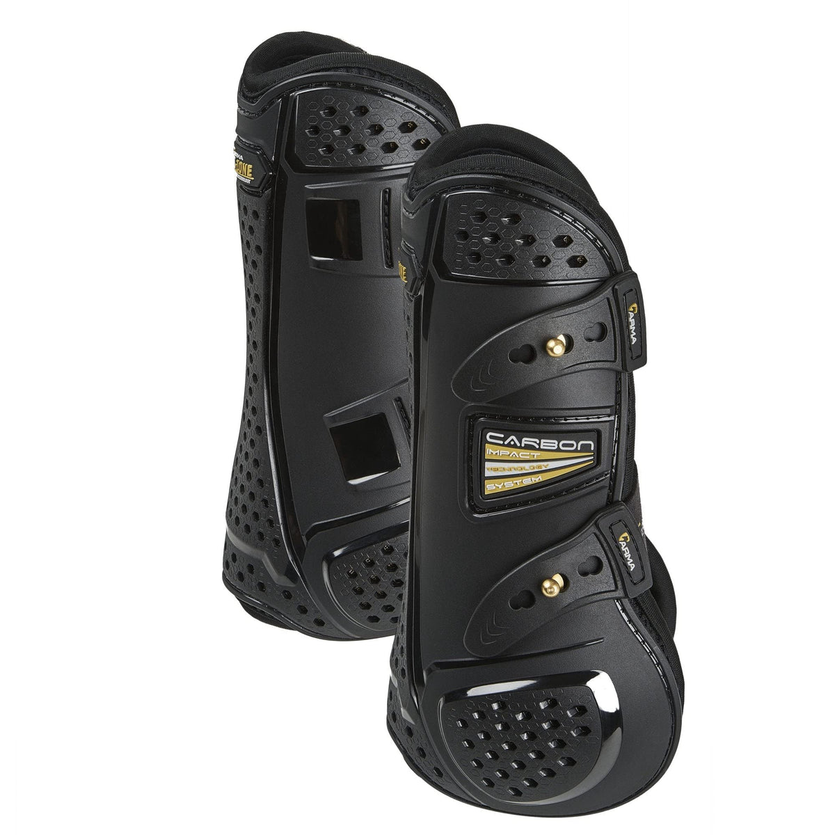 Shires ARMA OXI-Zone: botas de tendón en negro con ventilación 360°.
