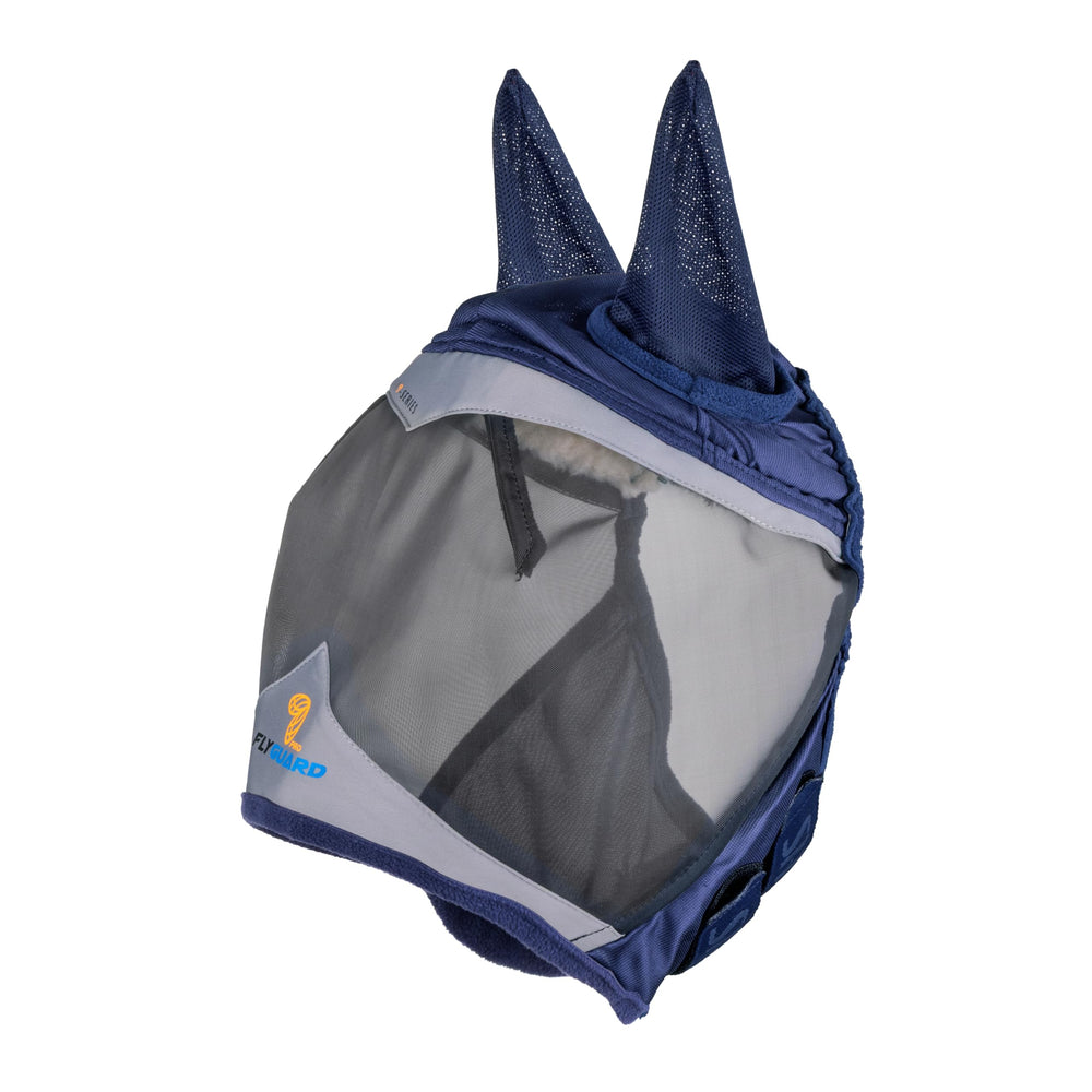 Shires FlyGuard Pro mantiene un ajuste seguro para uso al aire libre y pastoreo, protección facial.