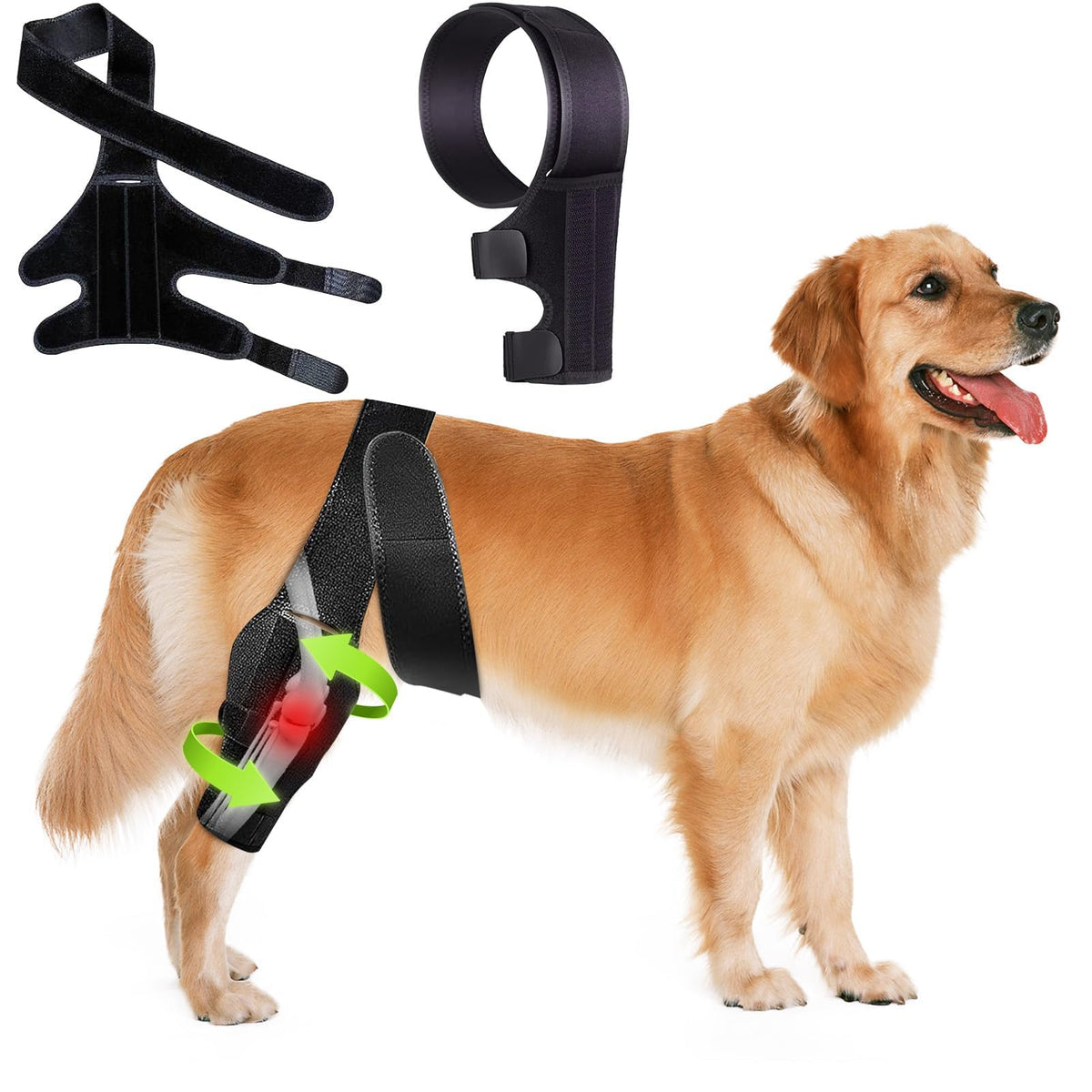 SHIUMORE rodillera para perro ACL-CCL: ajuste estable para movilidad