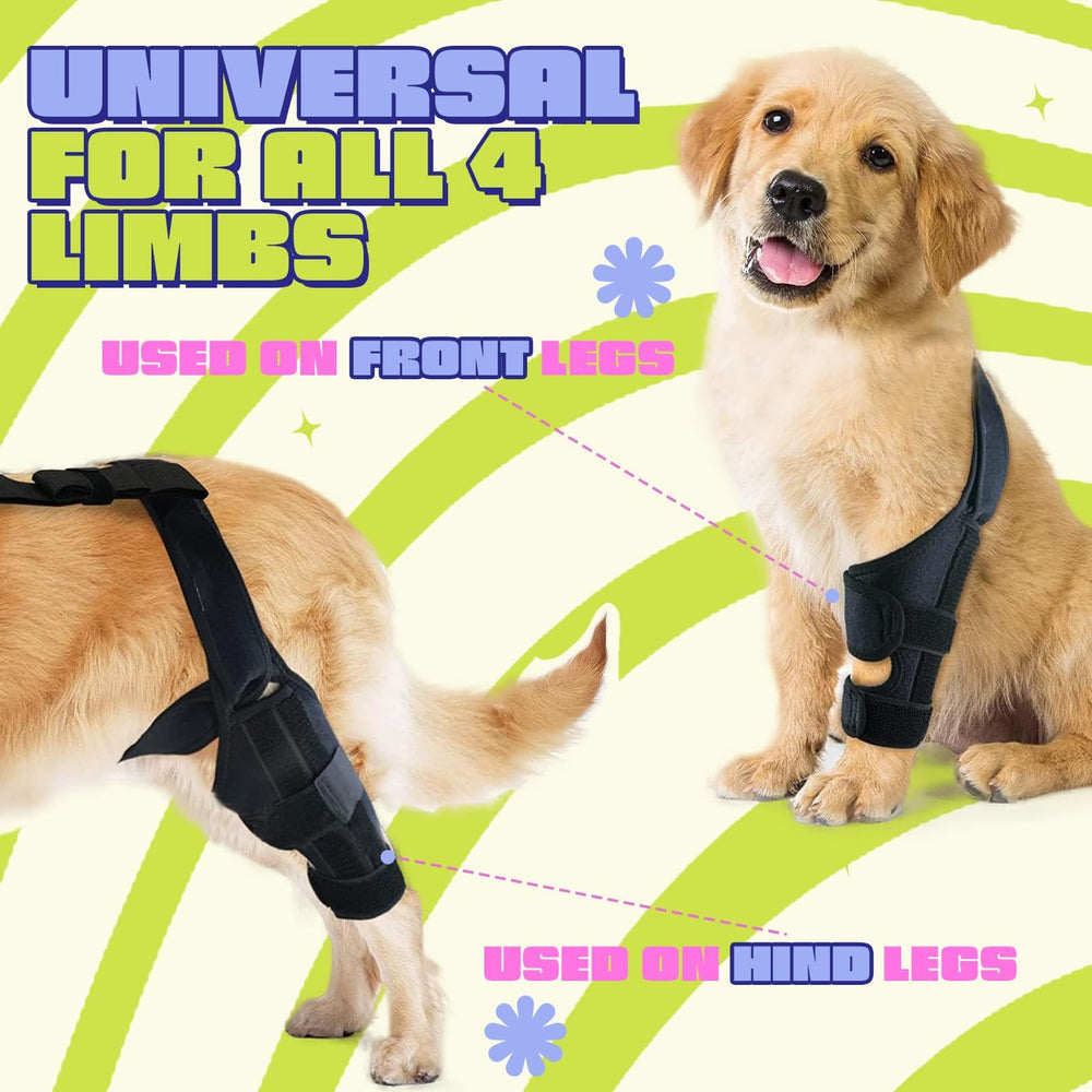 SHIUMORE rodillera para perro con ajuste de velcro seguro