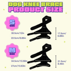 SHIUMORE rodillera para perro con bandas laterales estables
