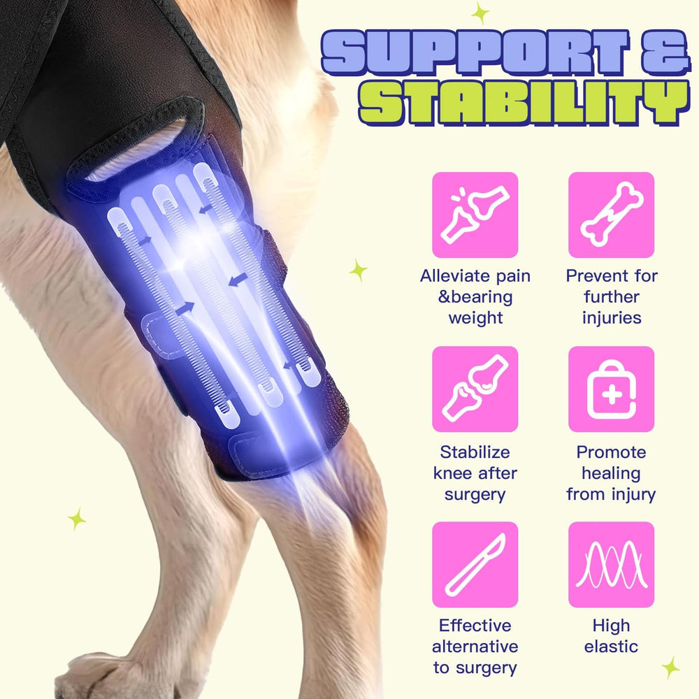 SHIUMORE rodillera para perro neopreno transpirable y cómodo