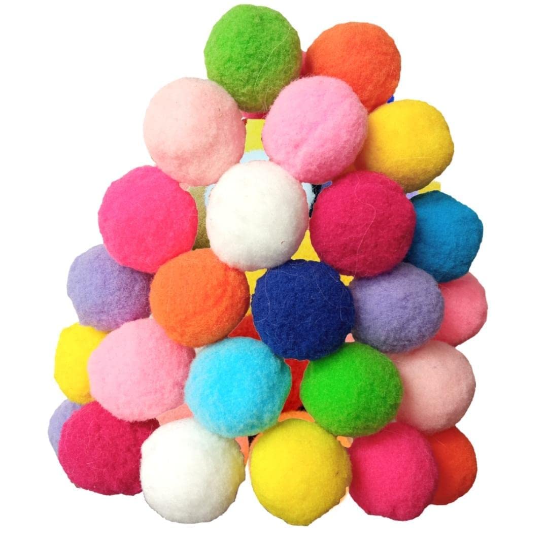 Bolas pom pom duraderas de peluche de Shizhoo para juego seguro.