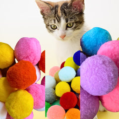 Shizhoo pom pom para gatitos: juego suave y seguro para entrenamiento