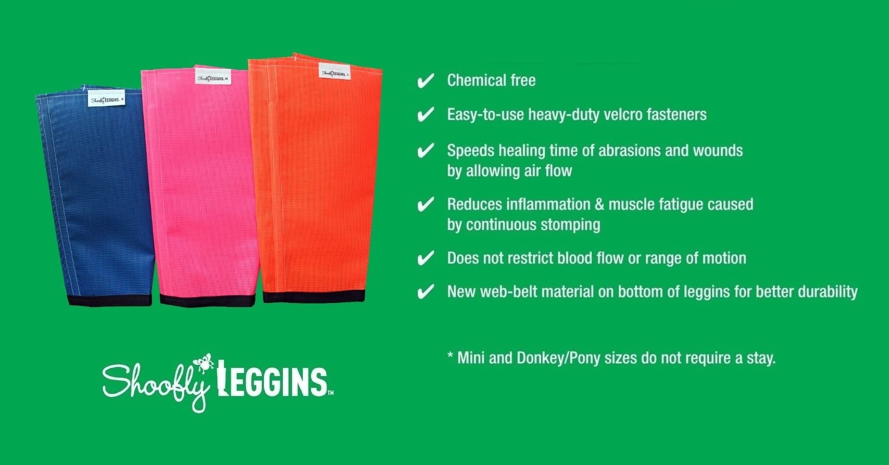 SHOOFLY Leggins patentados muestran diseño estable y duradero en cada uso