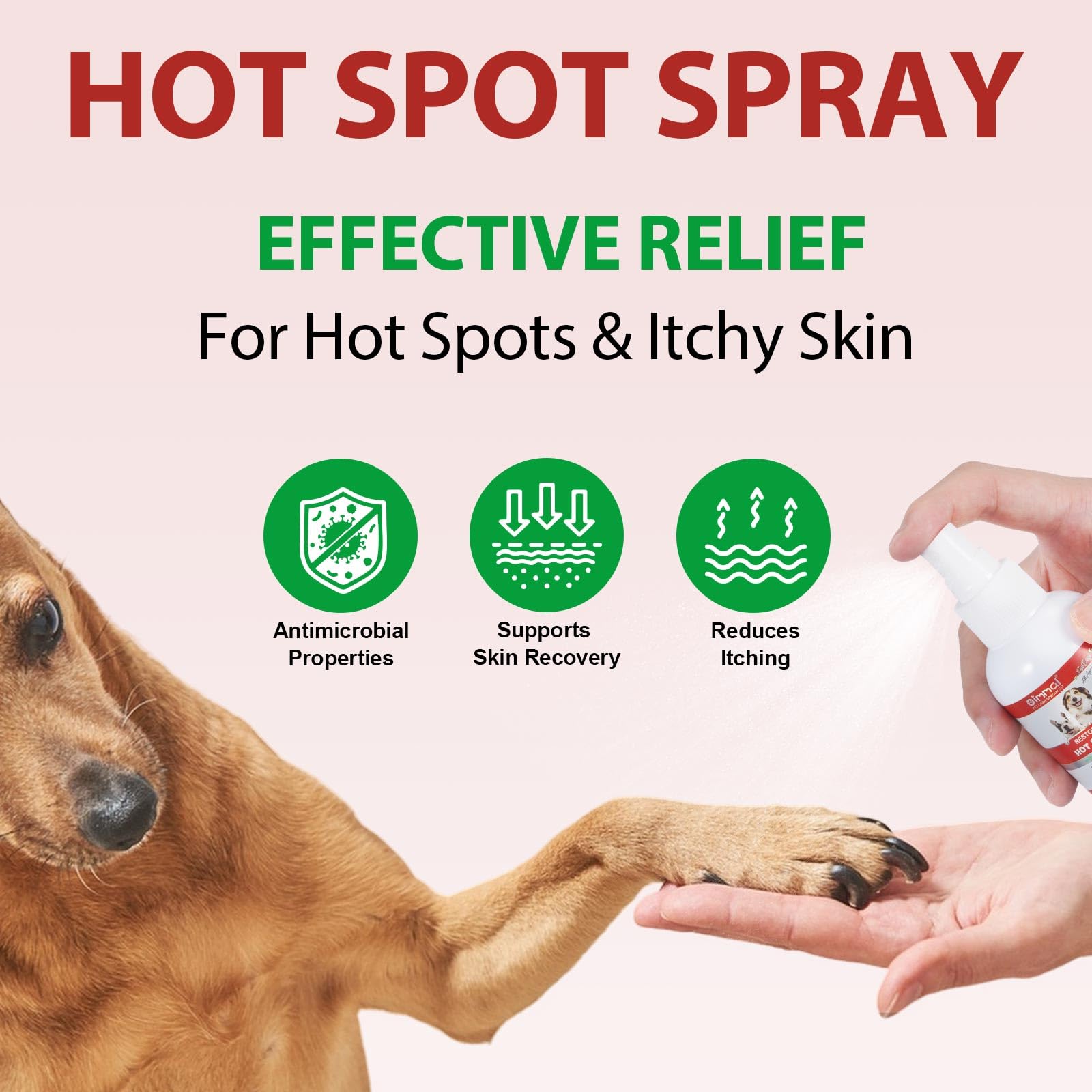 Cuidado de la piel de perro con dermatitis con Shuangjia