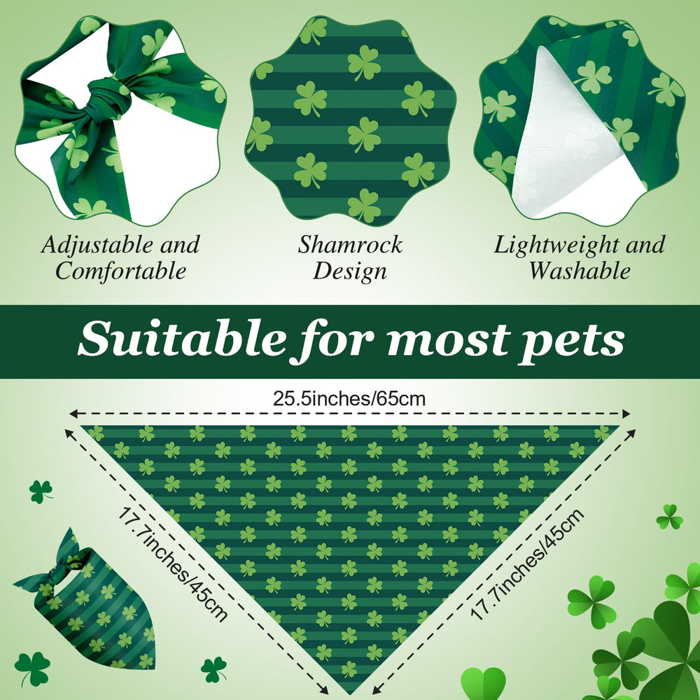 Shyyween bandanas ajustables 65x45 cm para perros, ajuste cómodo