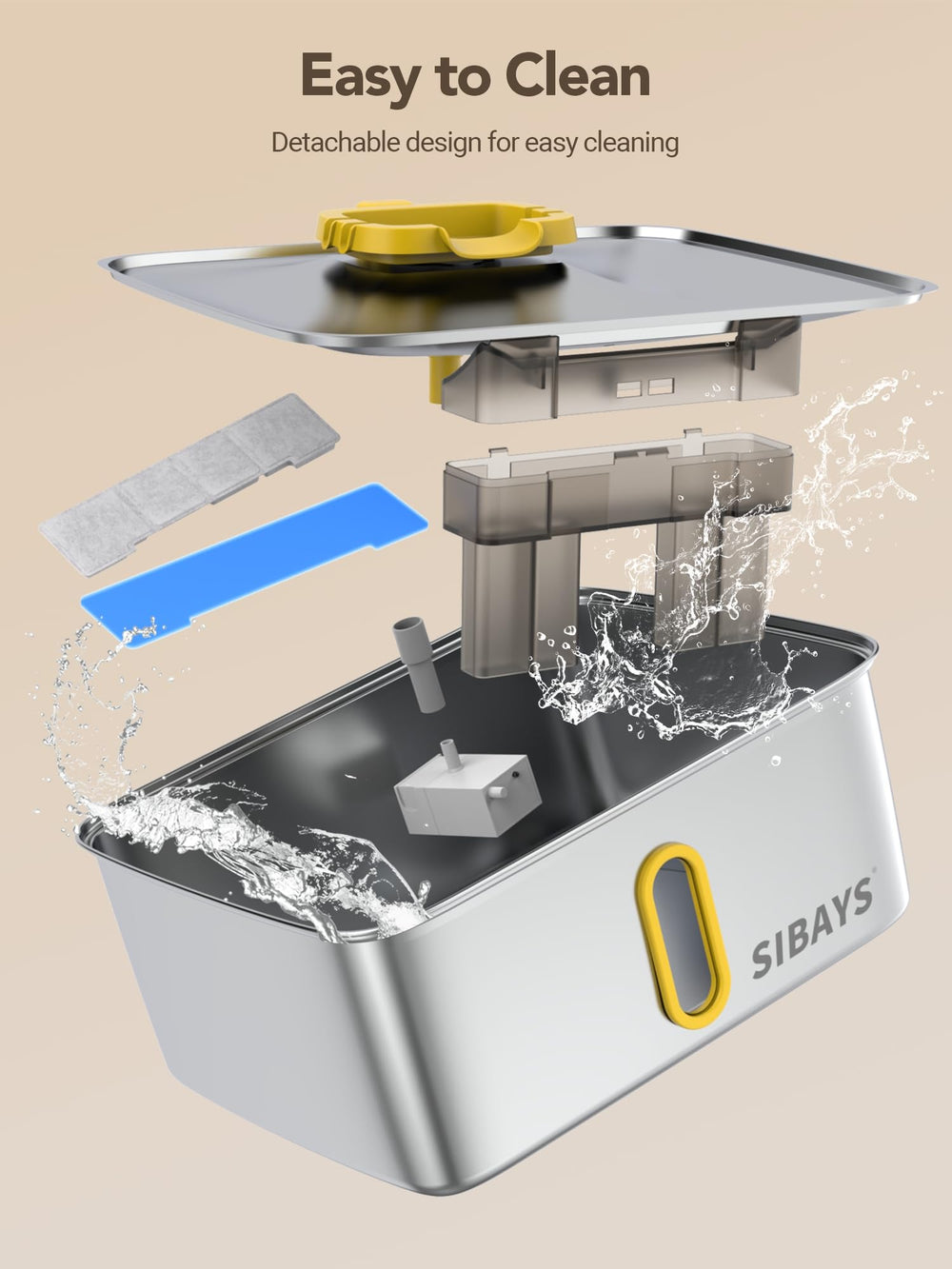 SIBAYS dispensador de agua para perros ideal para hogares con varias mascotas