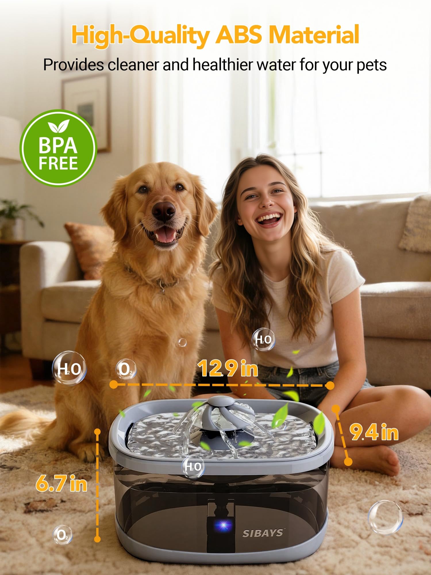 Gran capacidad 9.5L, ideal para varios días entre recargas.