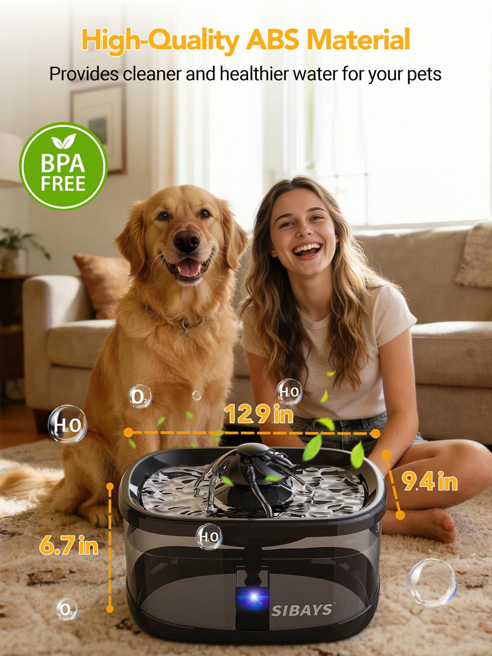 SIBAYS material-abs-sin-bpa: seguro y duradero para uso prolongado