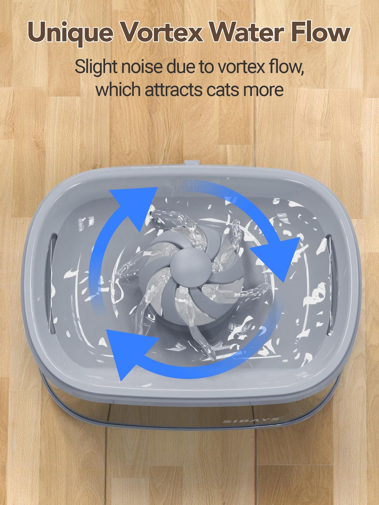 Material ABS sin BPA de SIBAYS, seguro para mascotas.