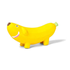 CloverU de SICOPEE, juguete banana de látex seguro para morder y jugar