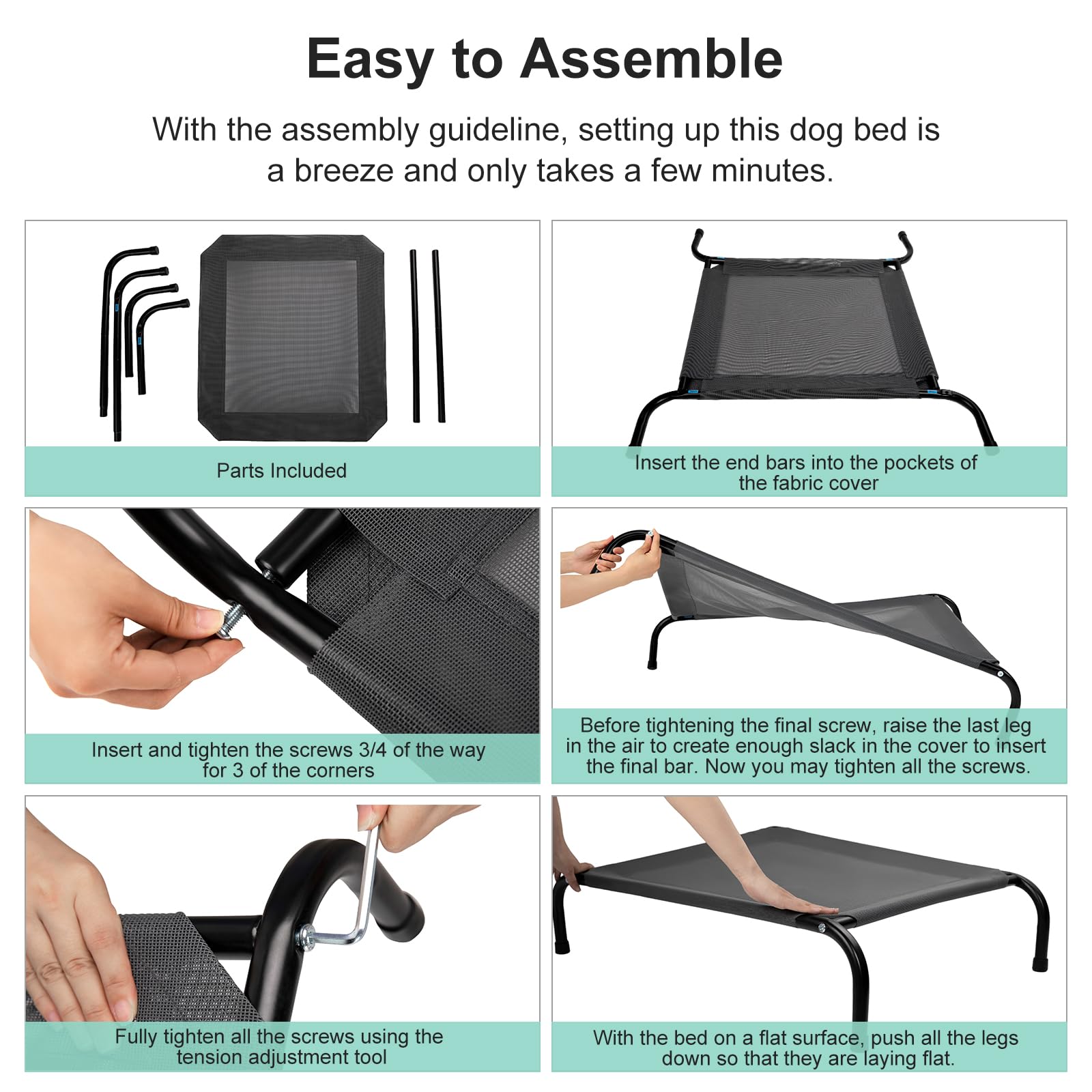 Cama SIEMOUR con diseño ventilado para flujo de aire