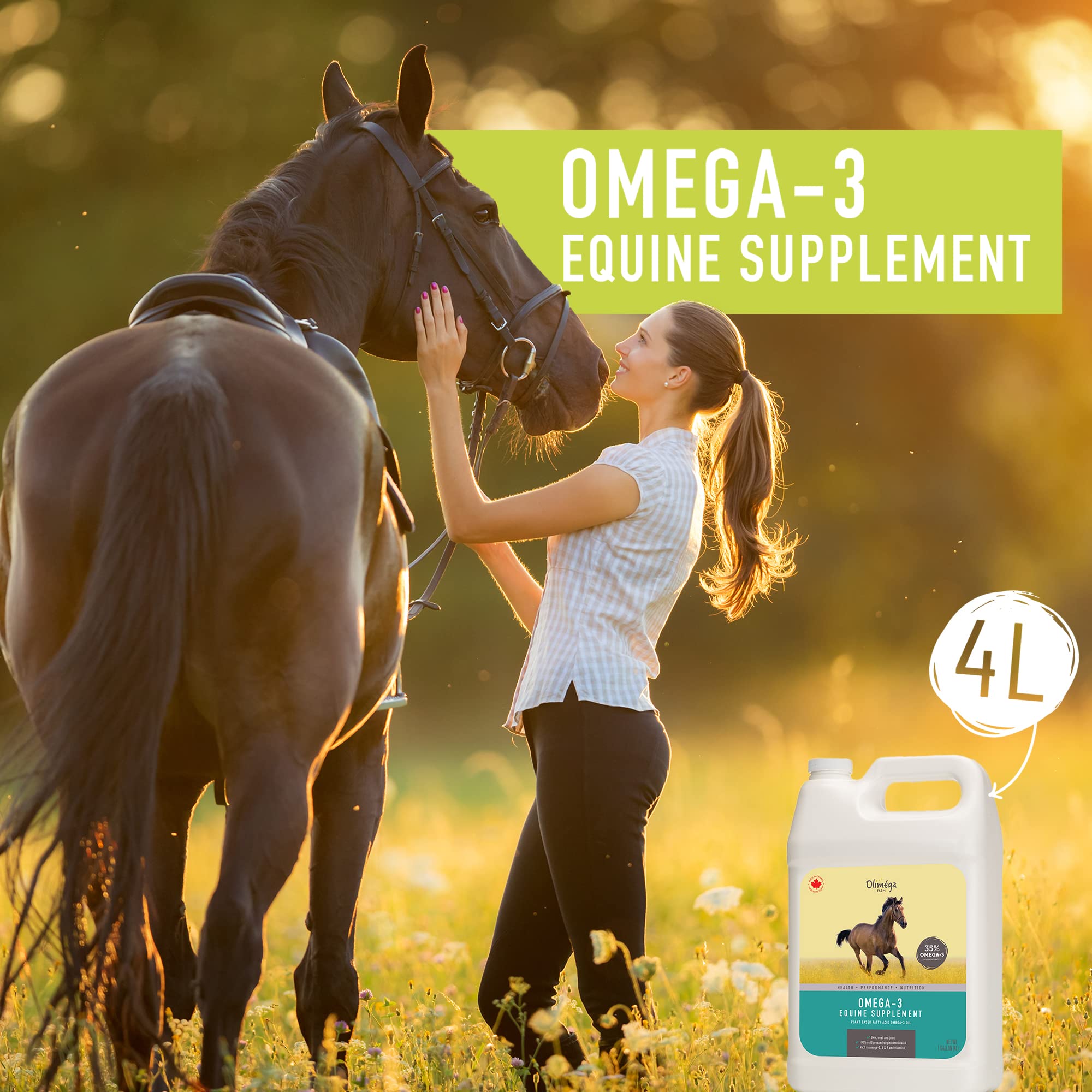 Signé Caméline Aceite de camelina para caballos: aroma natural en cada toma