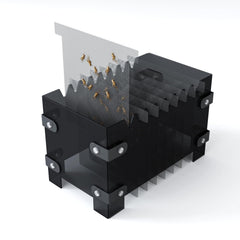 SIKGFPN contenedor de grillos con acrílico traslúcido facilita observar la actividad.