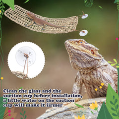 Silkfly tejido de seagrass suave y resistente para reptiles.