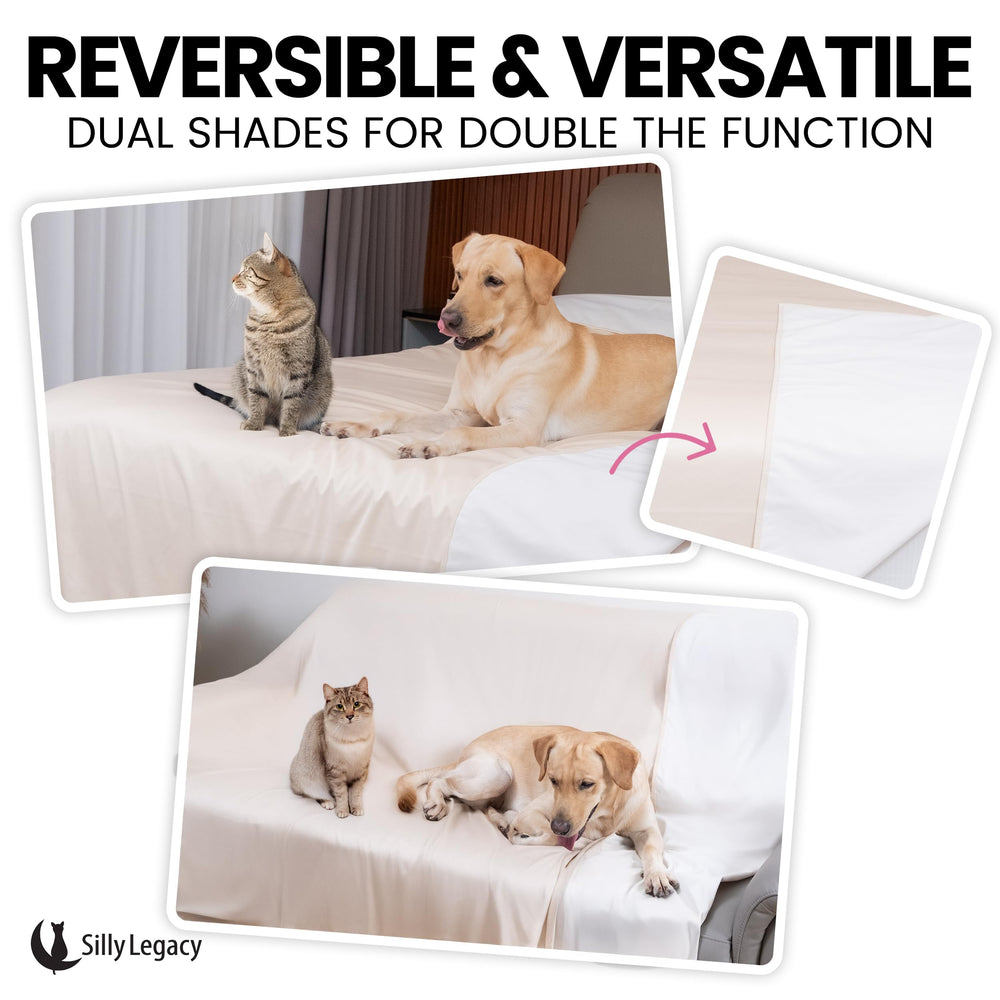 Cobertor lavable SILLY LEGACY para mascotas, protección versátil en casa.