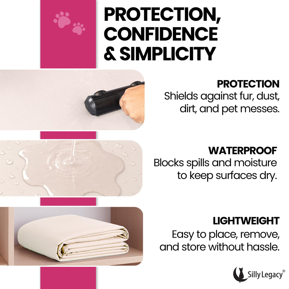 Protector para coche, cama y sillón SILLY LEGACY, uso práctico diario.