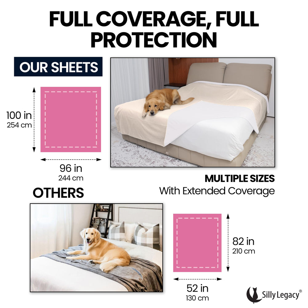 Diseño reversible SILLY LEGACY, protección transpirable para cama y sillón.