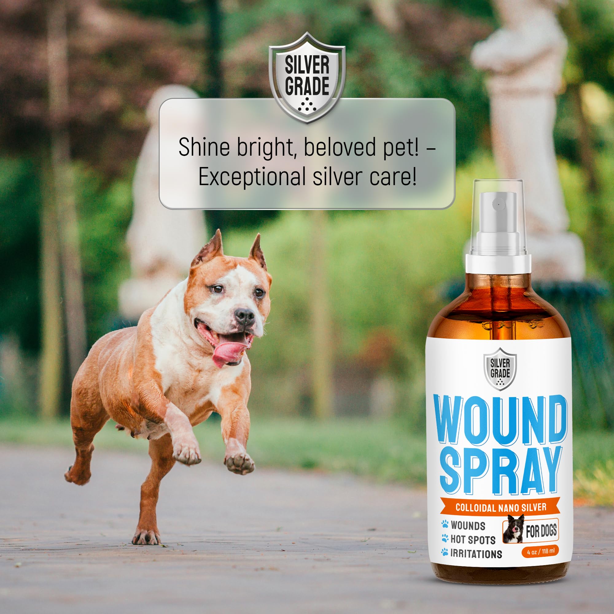 Silver Grade fórmula natural para perros, seguridad y bienestar en cada uso.