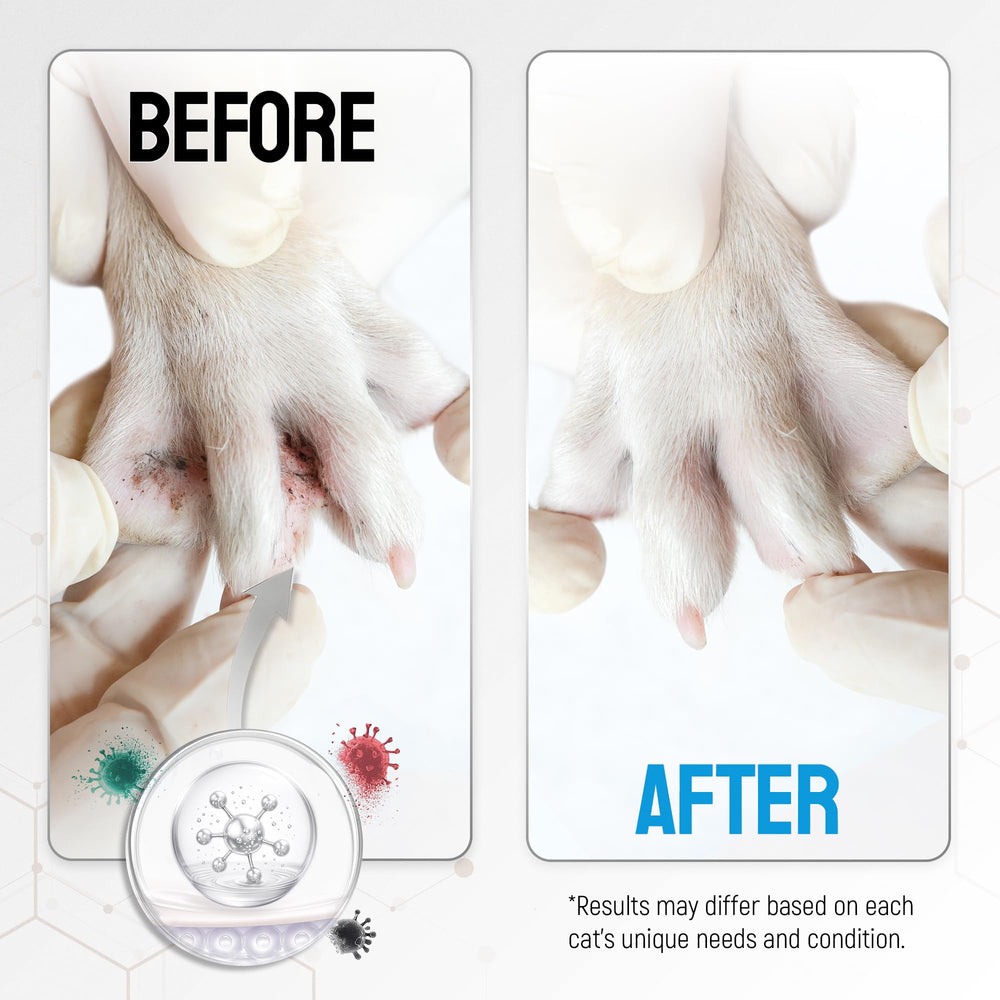 SILVER GRADE spray gatos - tratamiento ligero para mordidas y quemaduras superficiales.