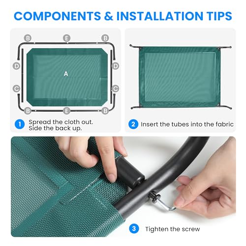 Simple Deluxe cama para perros elevada con pies antideslizantes, estabilidad segura