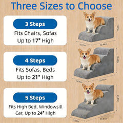 Tres alturas disponibles para adaptar la escalera a distintos muebles.
