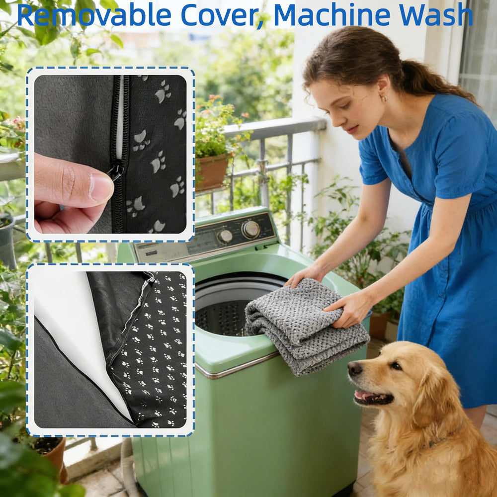 Simple Deluxe funda lavable de la escalera para perros, limpieza rápida.
