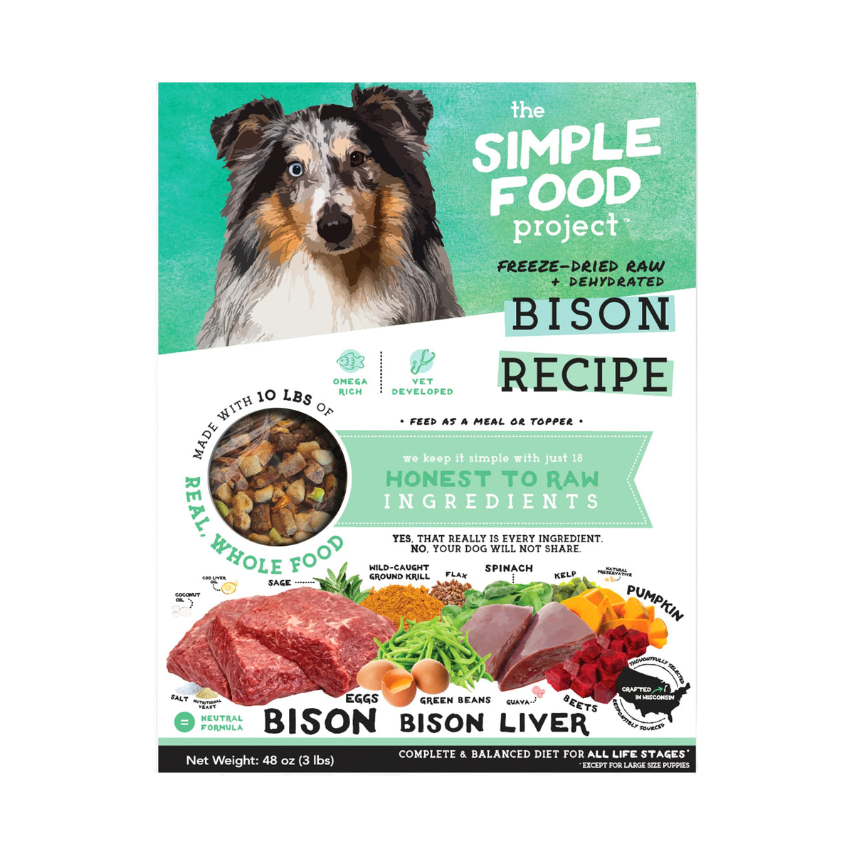 Simple Food Project Bison: bol de comida liofilizada listo para servir en casa