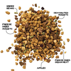 Simple Food Project, 16 ingredientes naturales para perros, fuente de proteína y nutrientes.
