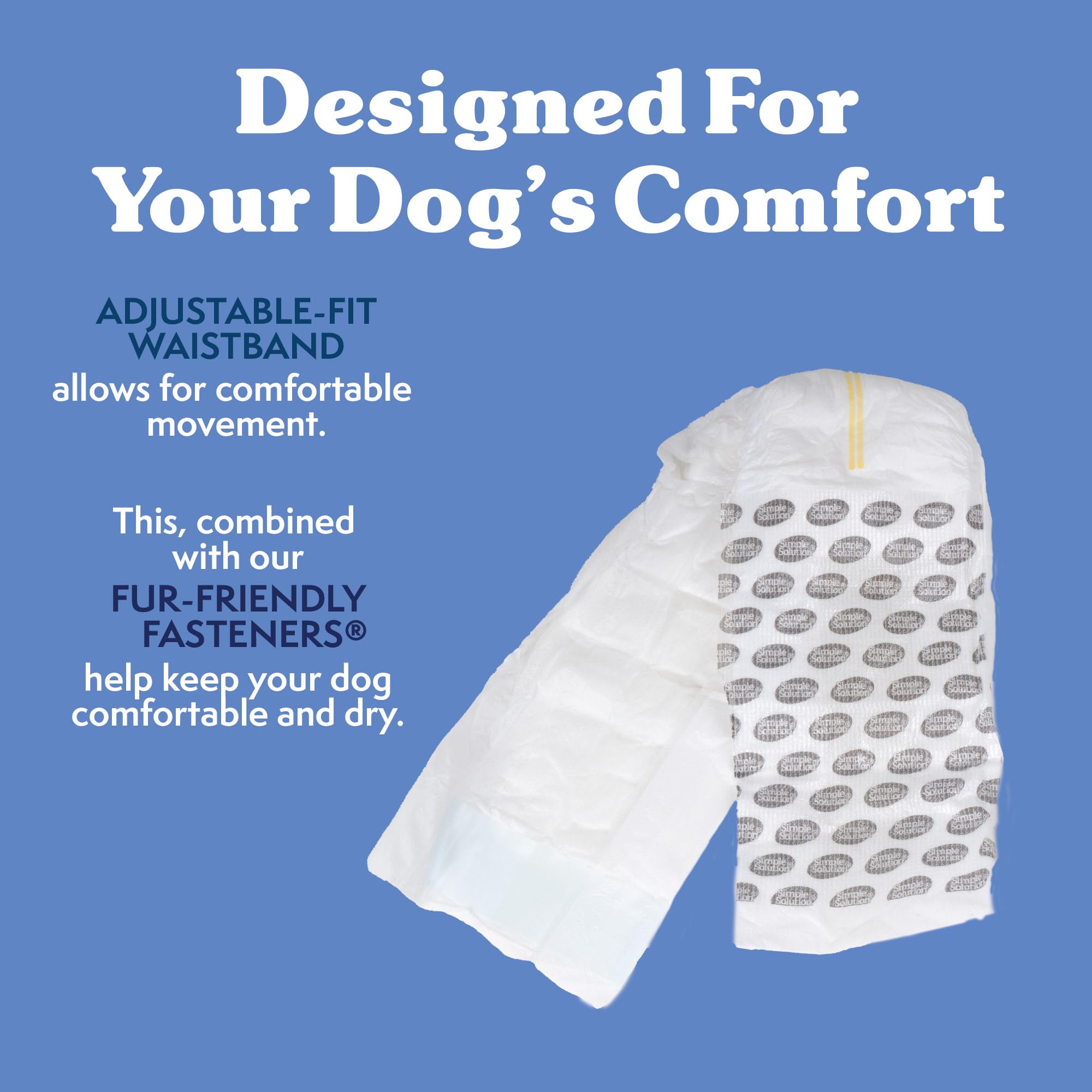 Cierre ajustable de fajas Simple Solution para perro miniatura, soporte seguro