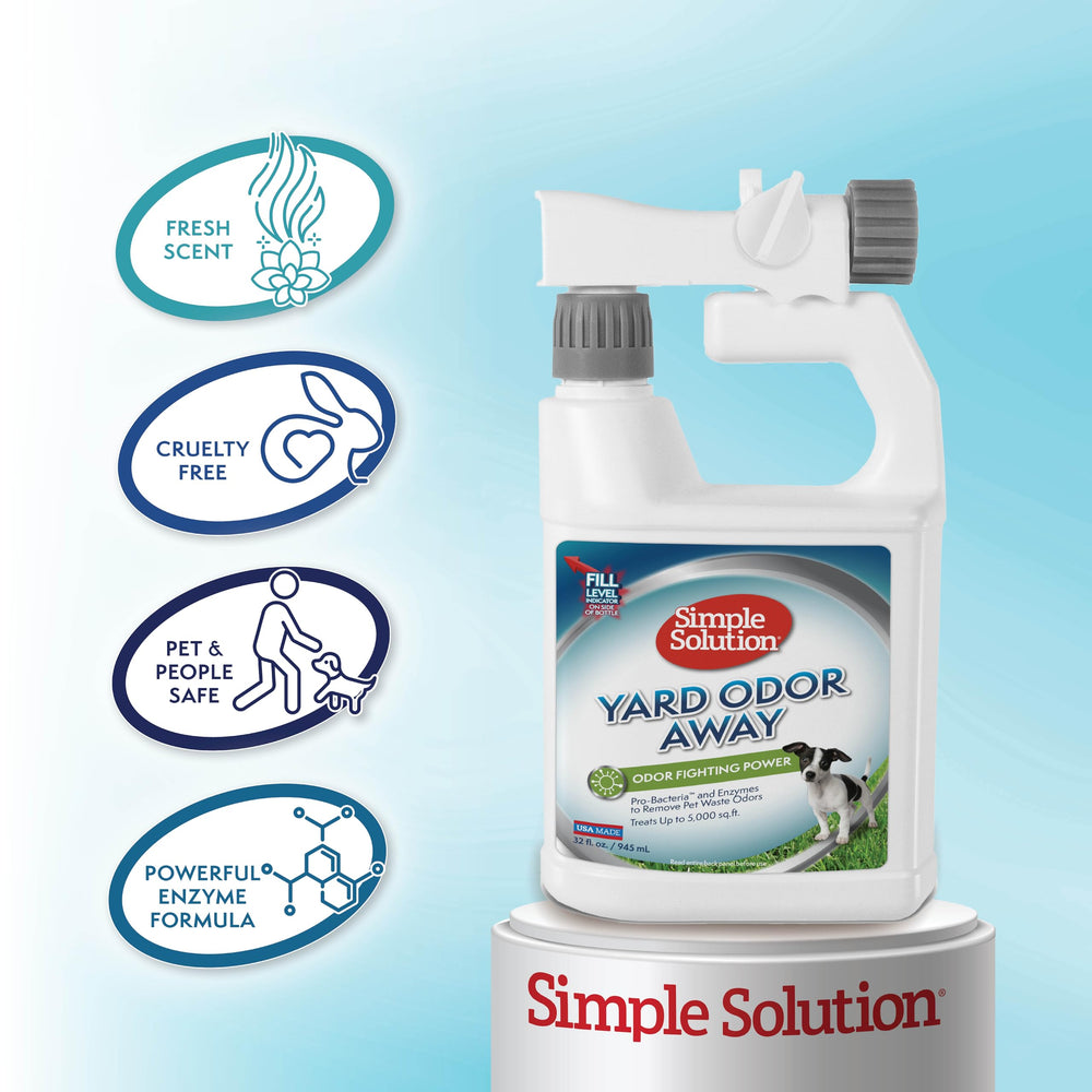 Simple Solution eliminador de olores exterior, suelos limpios y neutros.