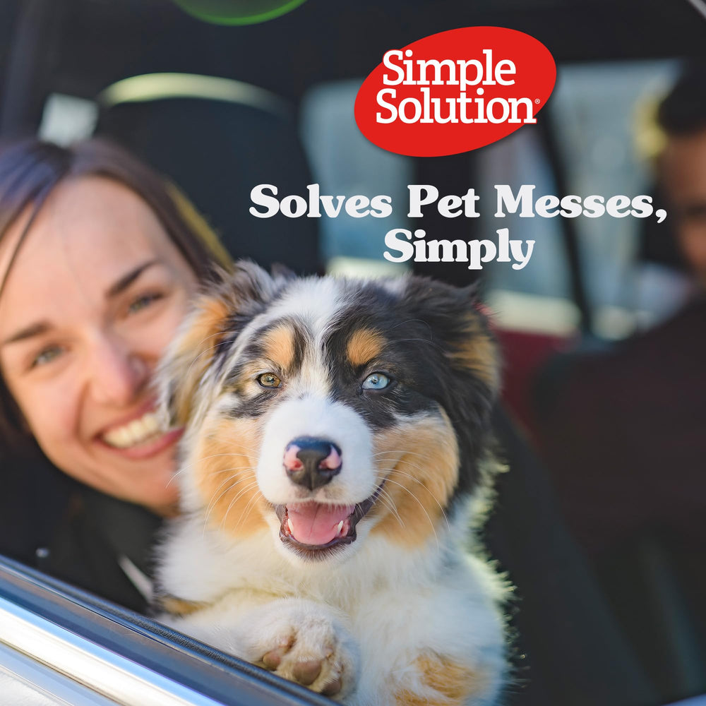 Uso en viaje y visitas al veterinario con pañales Simple Solution, limpieza más sencilla.