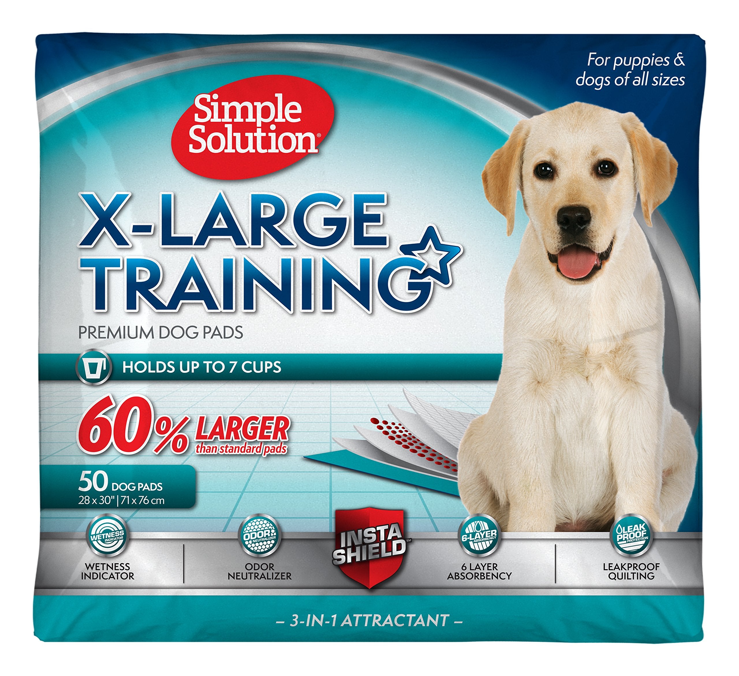 Tapete higiénico Simple Solution XXL 28x30 para perros, higiene y comodidad
