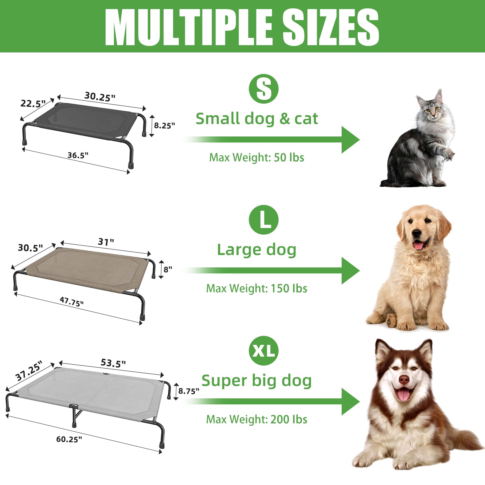 Cama para perro grande Simple Trending, montaje rápido y seguro