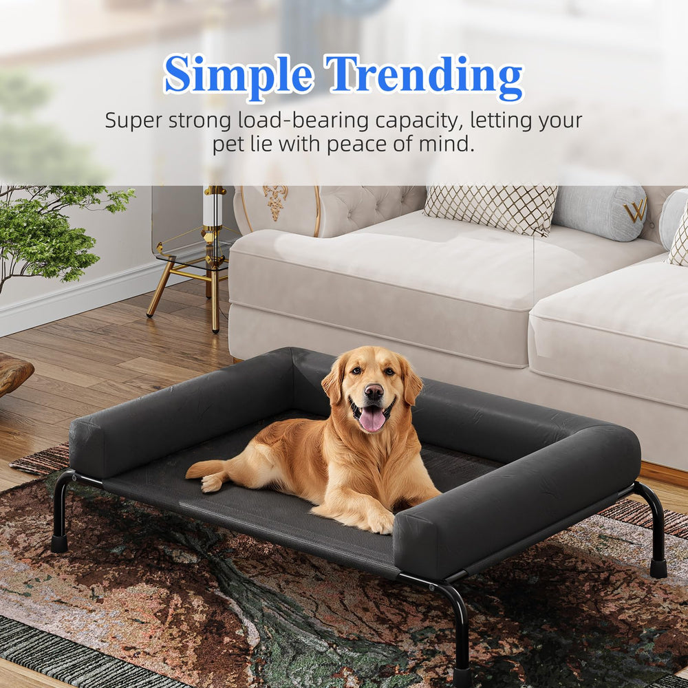 Simple Trending cama elevada con malla transpirable para flujo de aire óptimo