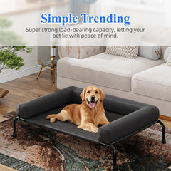 Simple Trending cama elevada con malla transpirable para flujo de aire óptimo
