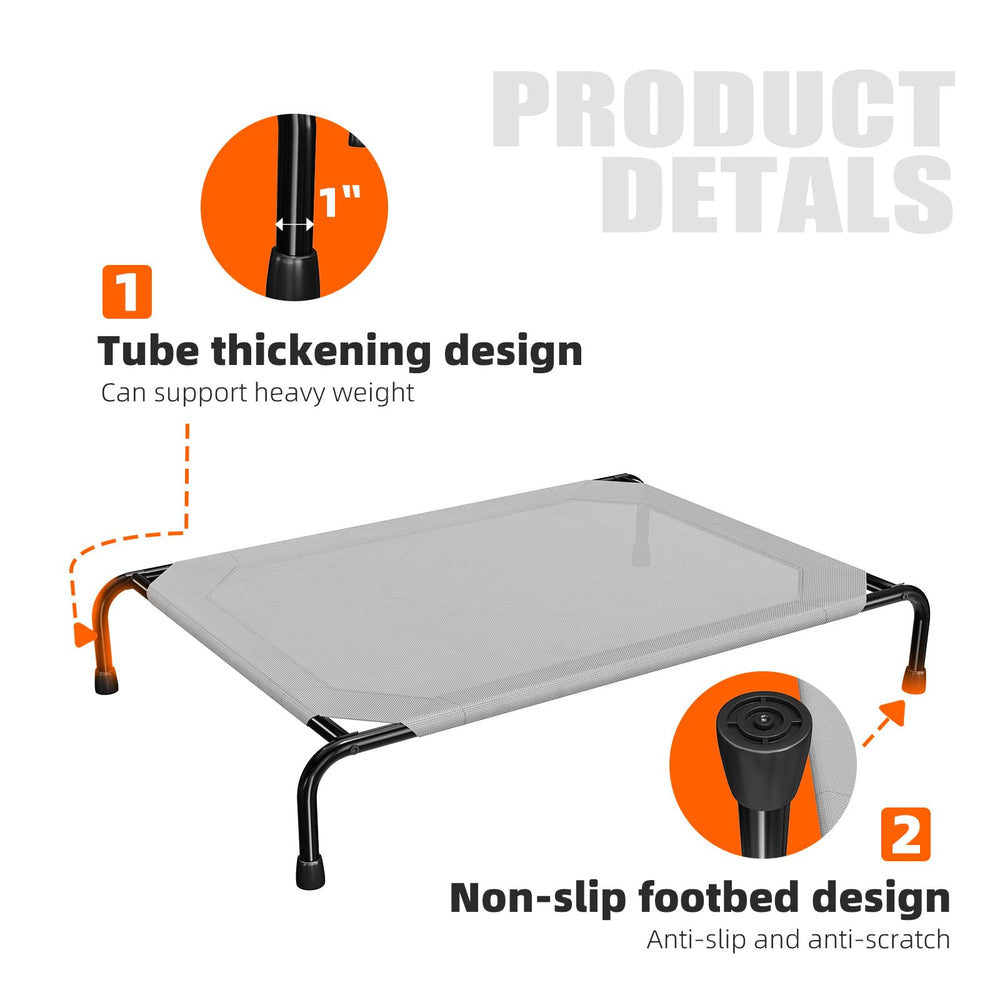 Simple Trending cama elevada XL apta para interiores y exteriores