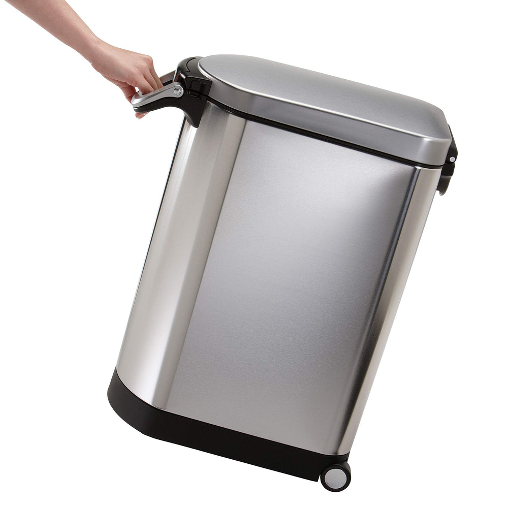 simplehuman acabado anti huellas mantiene acero inoxidable brillante