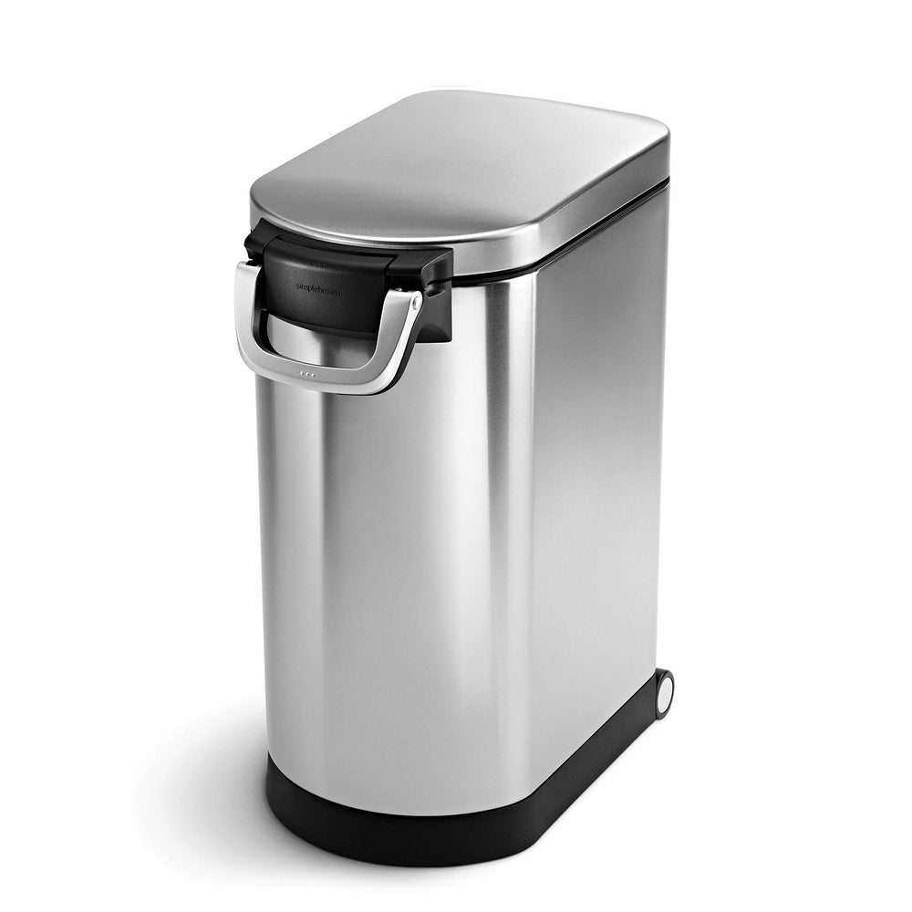 simplehuman contenedor para alimento de mascotas con tapa sellada para frescura