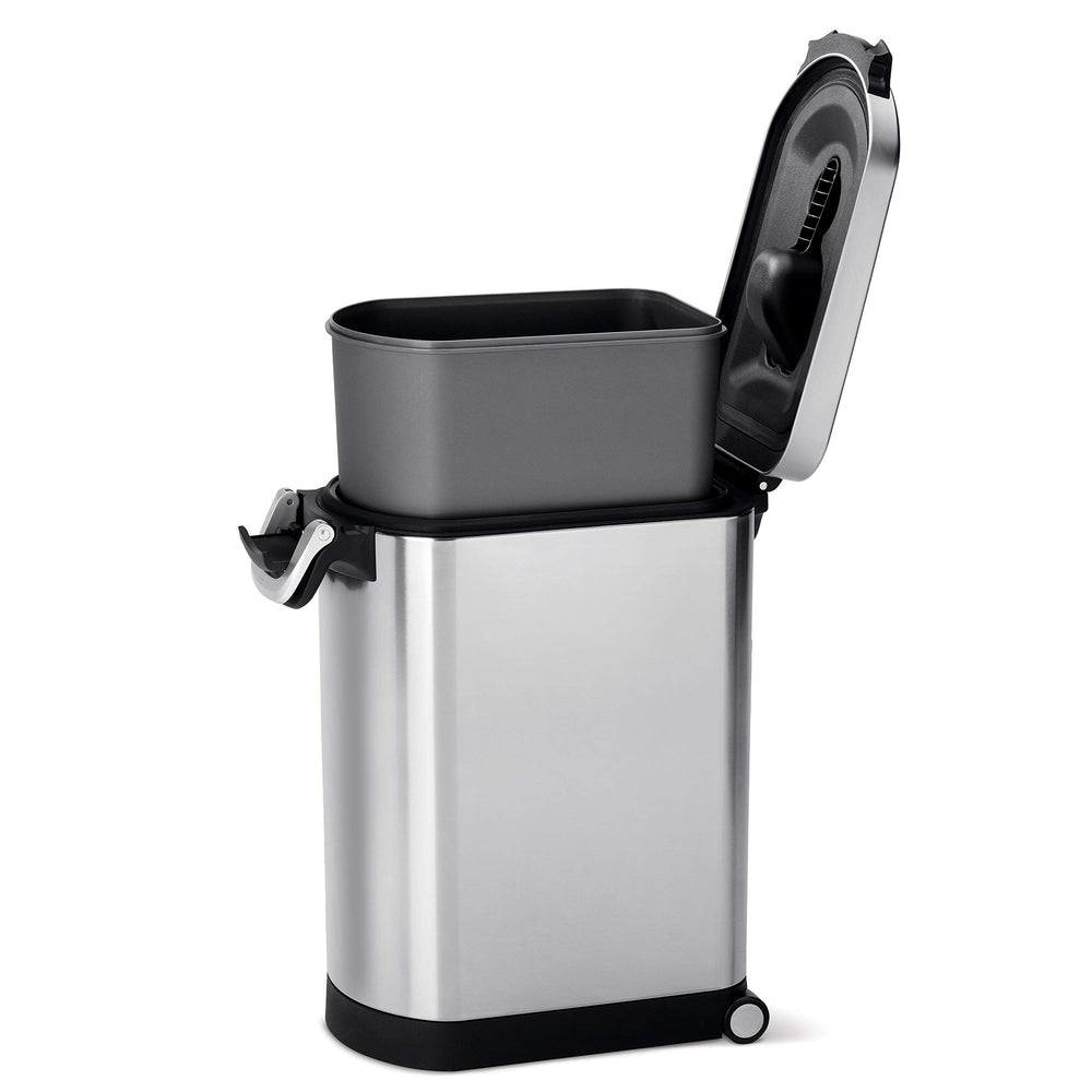 simplehuman diseño delgado ahorra espacio en cocinas pequeñas